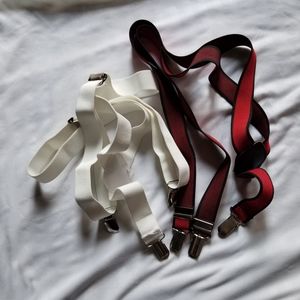 Red & White Suspenders